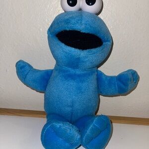 Sesame Street Cookie Monster Plush Fisher-Price Mattel 2002 Blue Stuffed Toy
